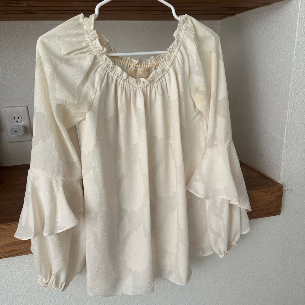 Michael Kors Cream Blouse - Picture 2 of 4